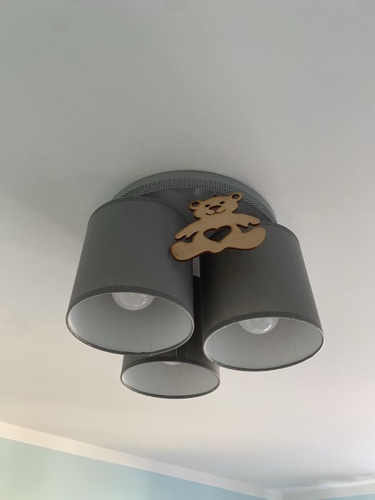 Lampa sufitowa miś dziecięca żyrandol