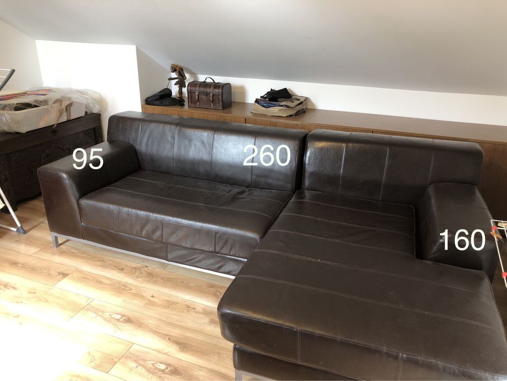 Sofa, kanapa rogówka skóra naturalna