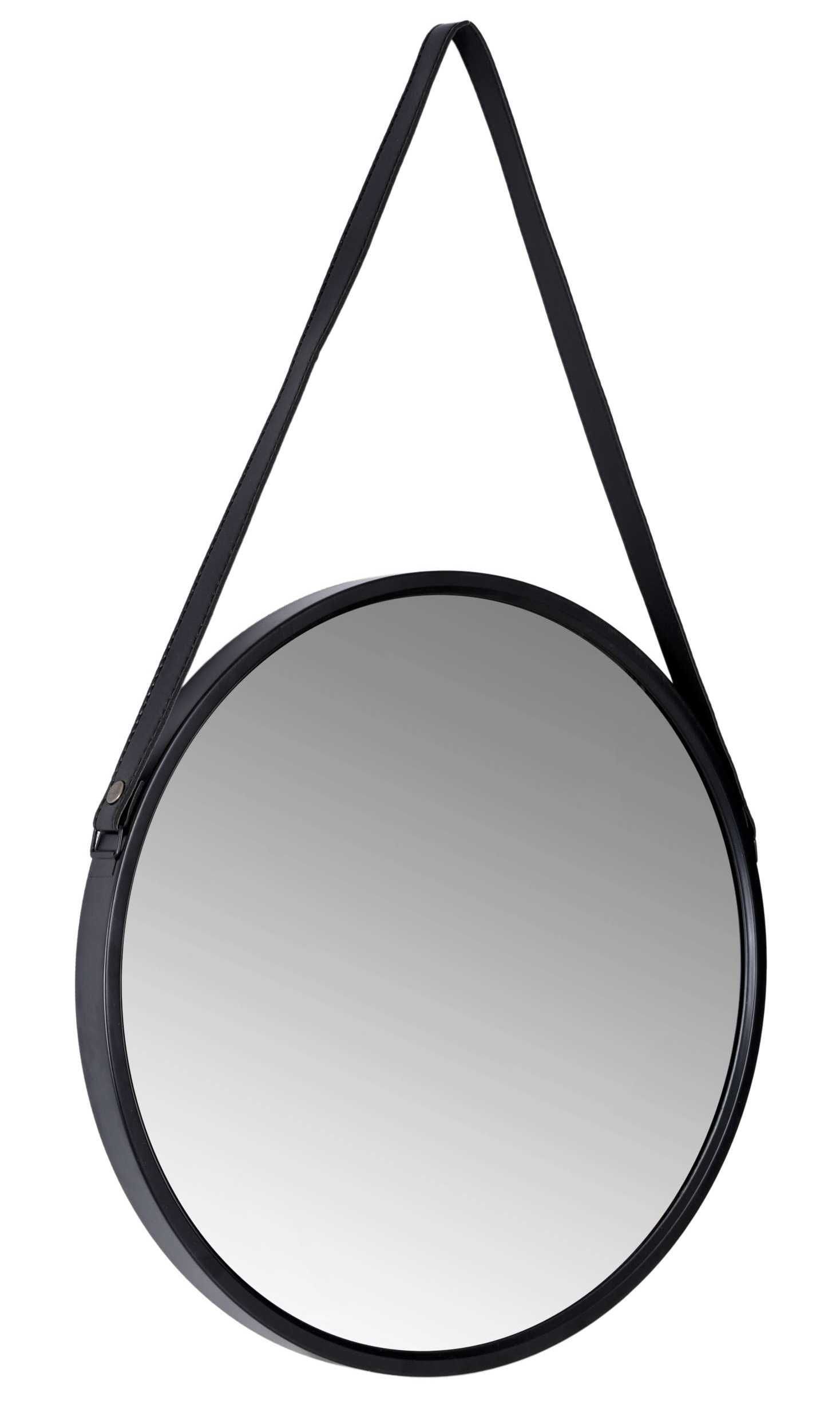Okrągłe lustro wiszące loft Mirage 50 cm do łazienki ścienne