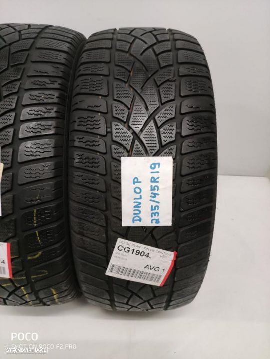 2 pneus semi novos 235-45r19 dunlop - oferta dos portes