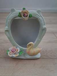 Ramka ceramiczna na zdjęcie, w kształcie serca, dla zakochanych