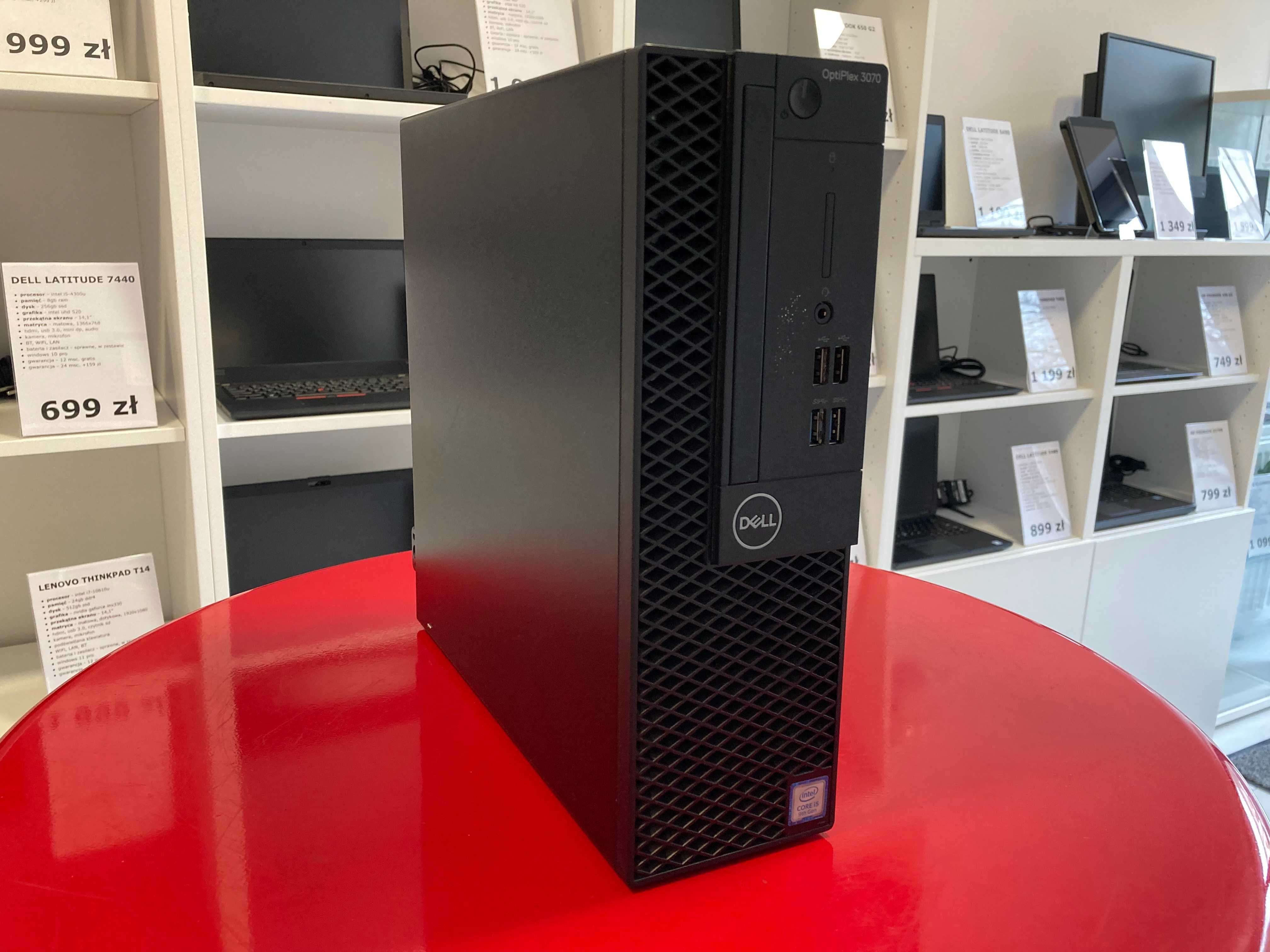 Komputer Stacjonarny Dell OptiPlex 3070 i5-9g 16GB 256SSD FV23 RATY 0%