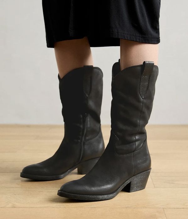 Козаки Posito натуральна шкіра ботинки ковбойки