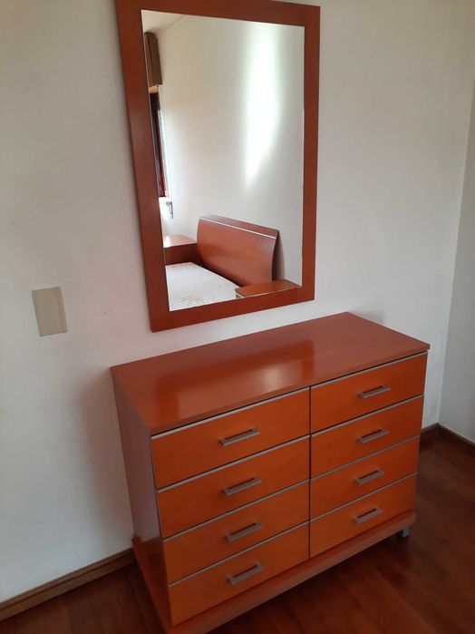 Mobiliário de Quarto de Casal - Cama Japonesa, Cerejeira