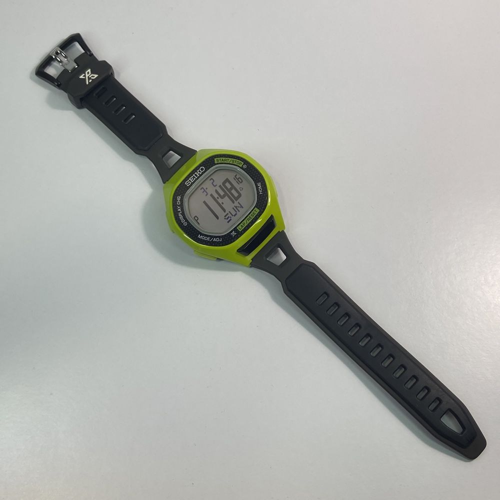 Годинник часы рідкісні для бігу Seiko Super Runners S611-00A0 кераміка