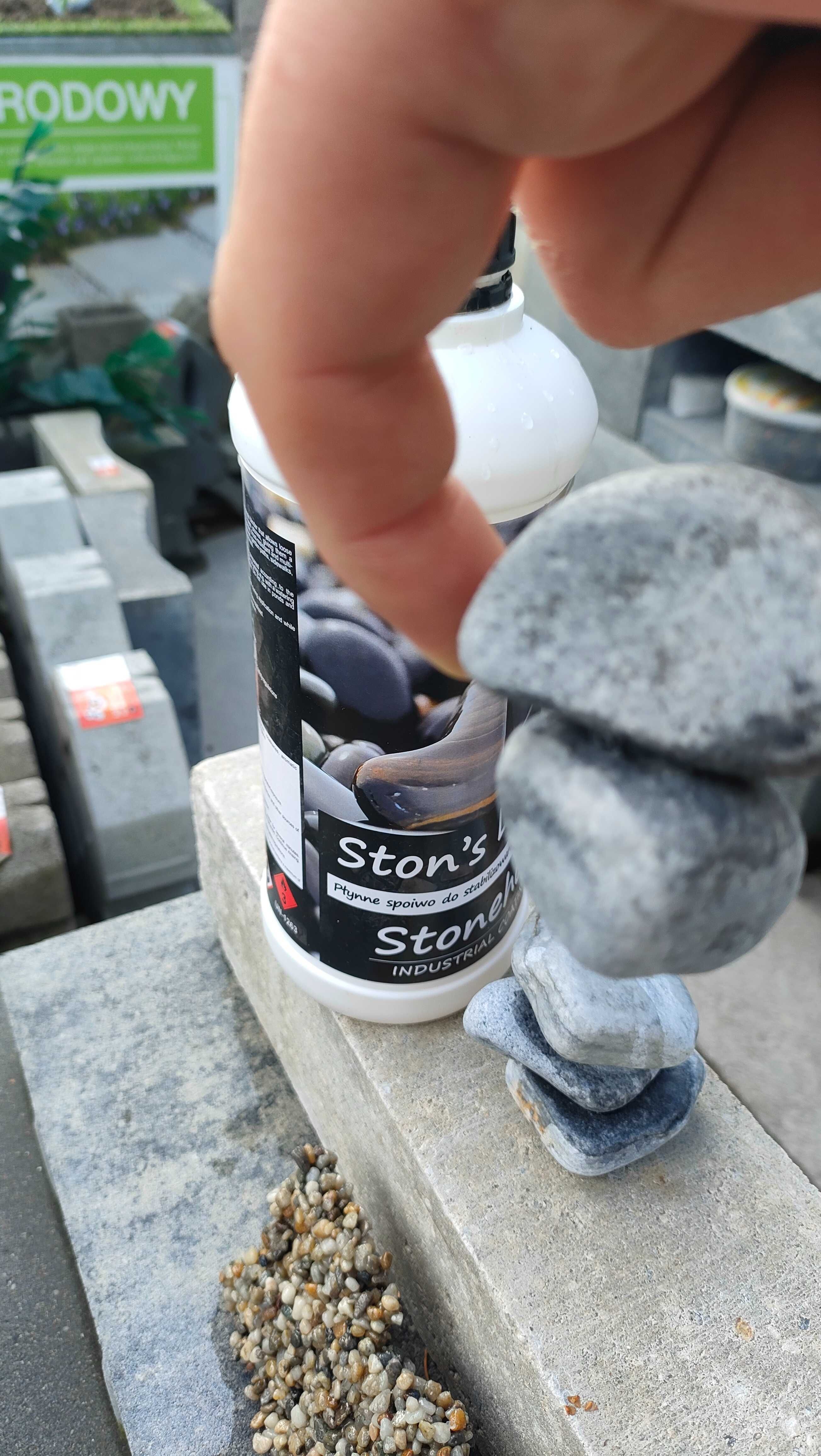 Stabilizator do kamienia spoiwo Stonehold klei kamień kamienny dywan