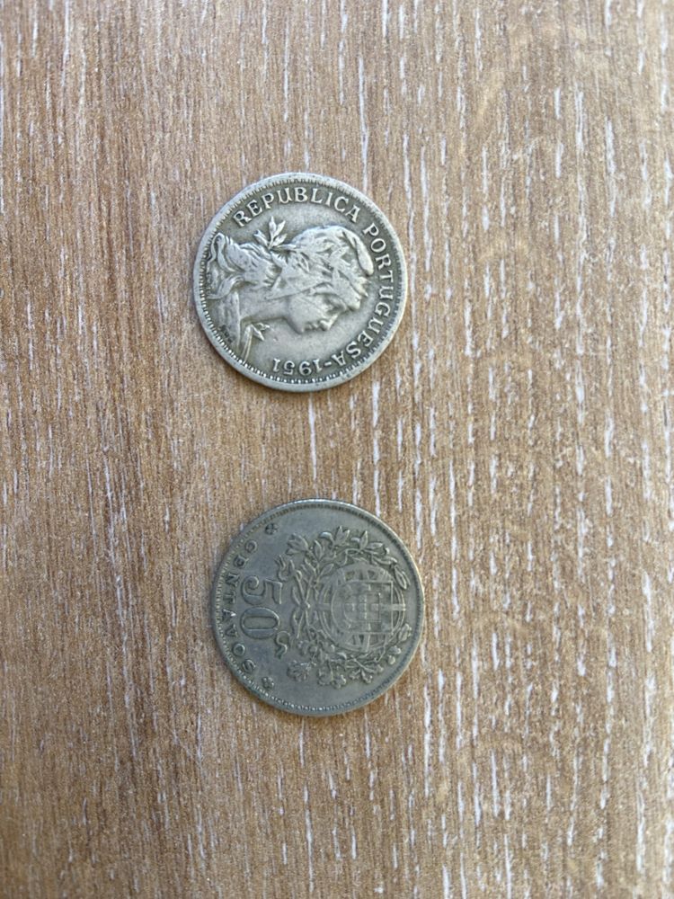 Moedas escudos 1927 a 1968