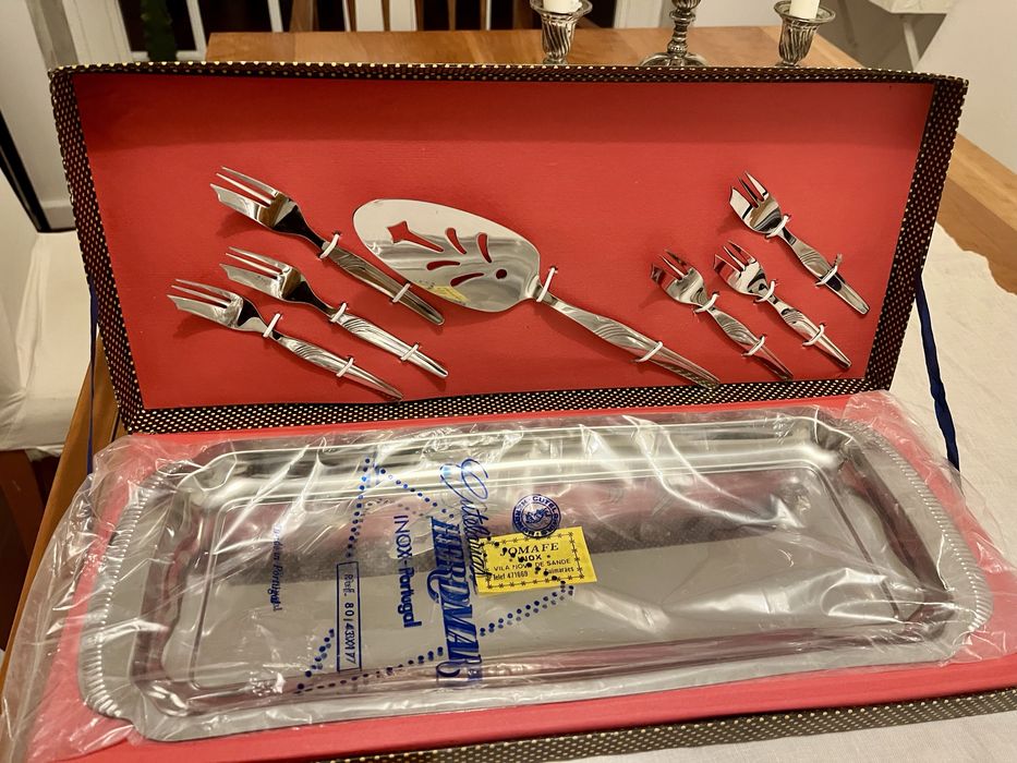 Conjunto tarteira inox