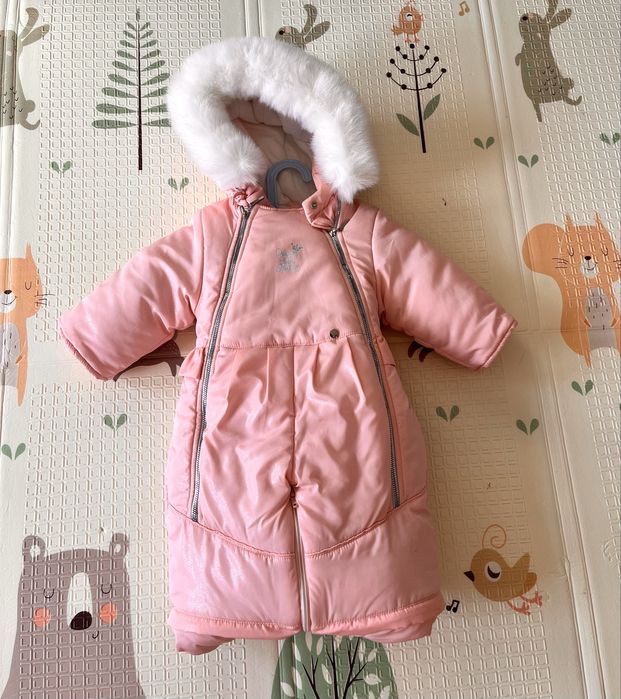 Zimowy kombinezon z naturalnej owczej wełny.