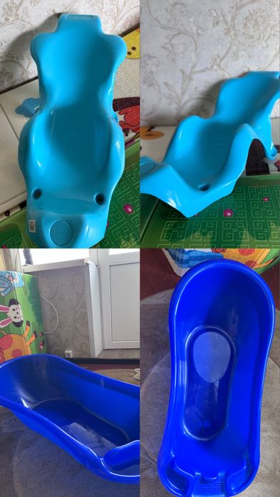 Детская ванночка и горка