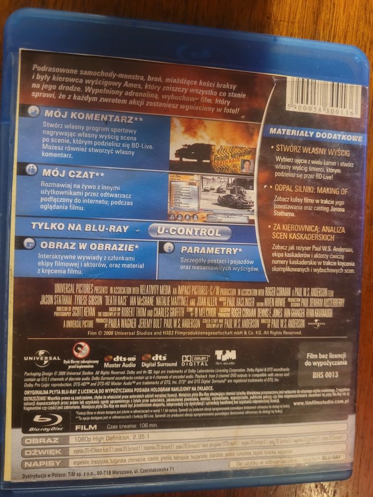 Blu-Ray Wyścig śmierci 2009 Universal / Lektor PL /