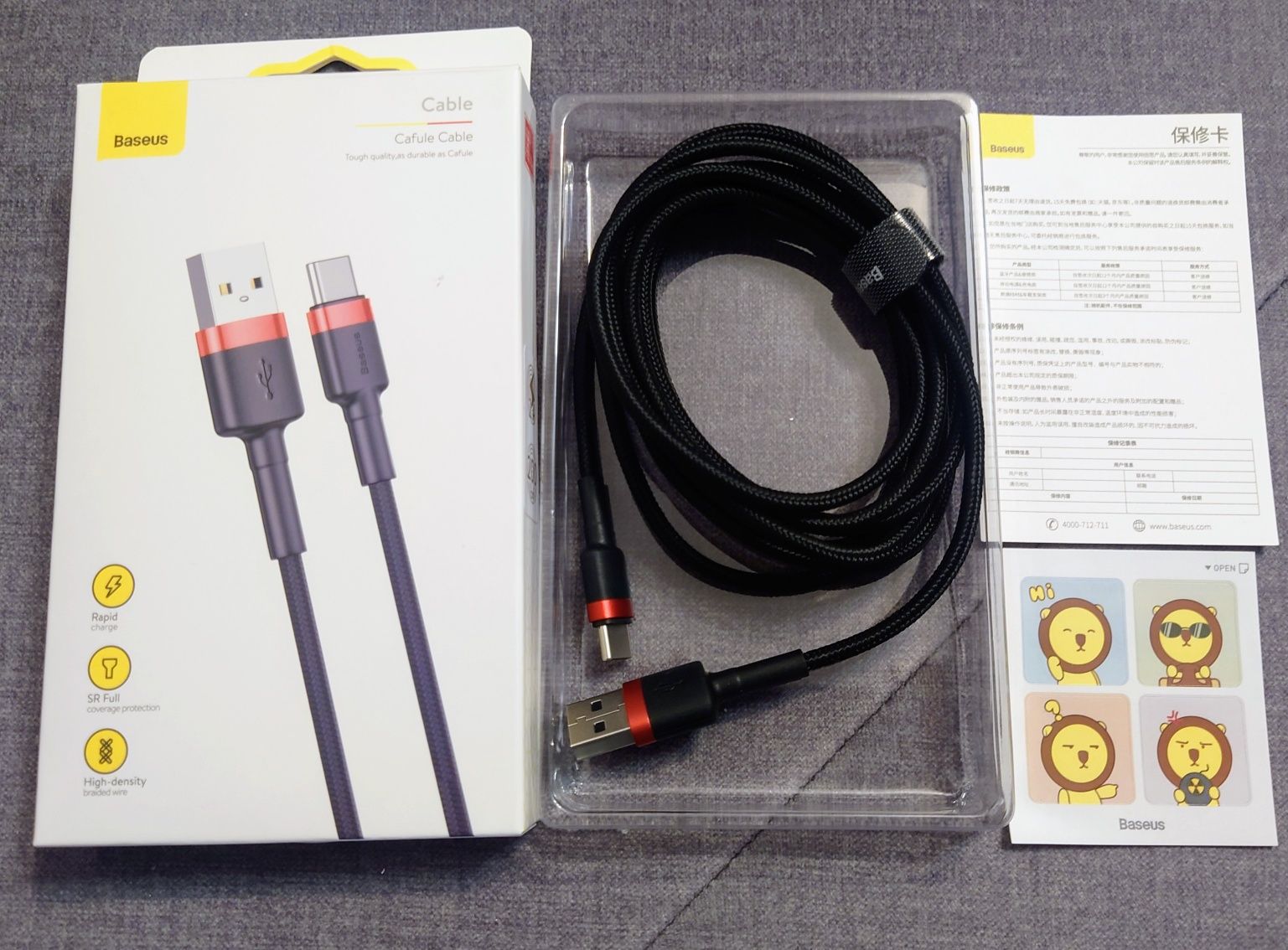 Kabel BASEUS KABEL USB-C TYP C Quick Charge 3.0 2A 200cm