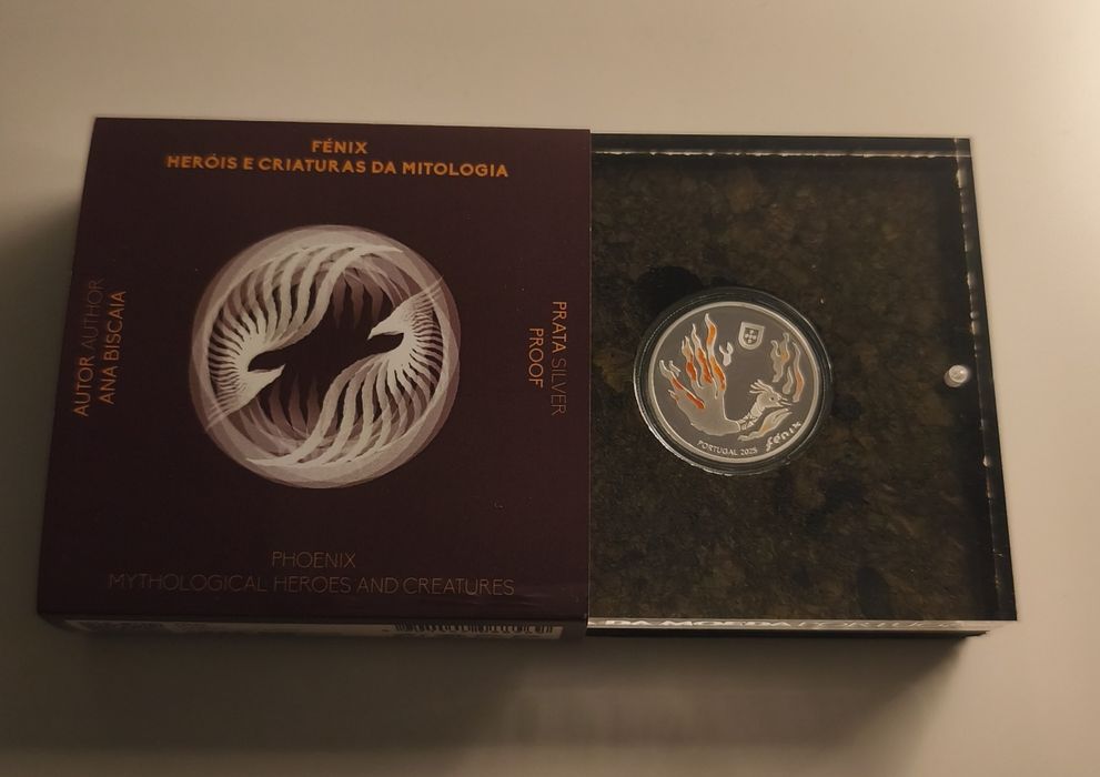 Moeda 5€ Fênix - Prata Proof