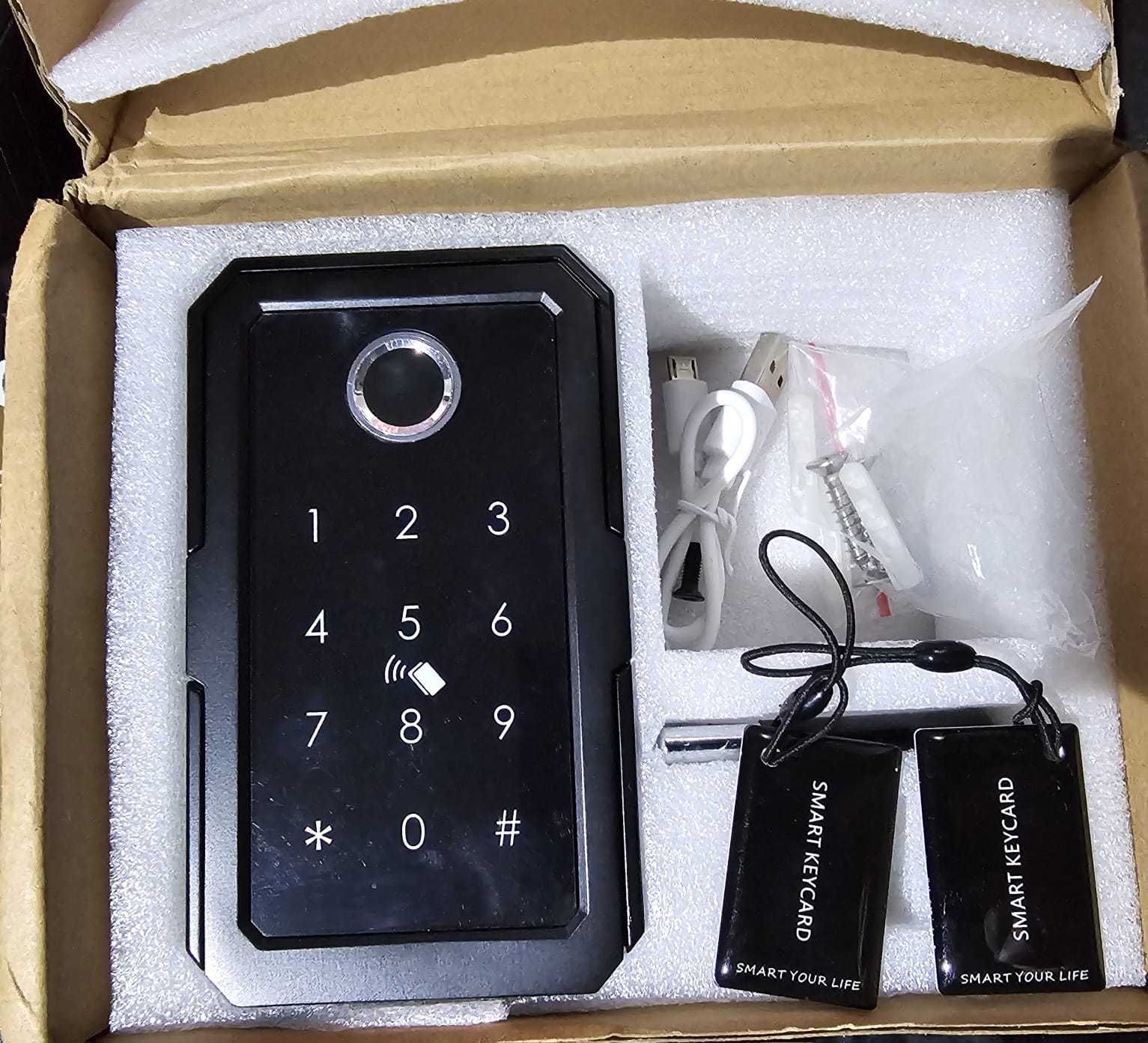 Tuya Digital Key Lock Box Weatherproof Outdoor Safe Wall Fingerprint