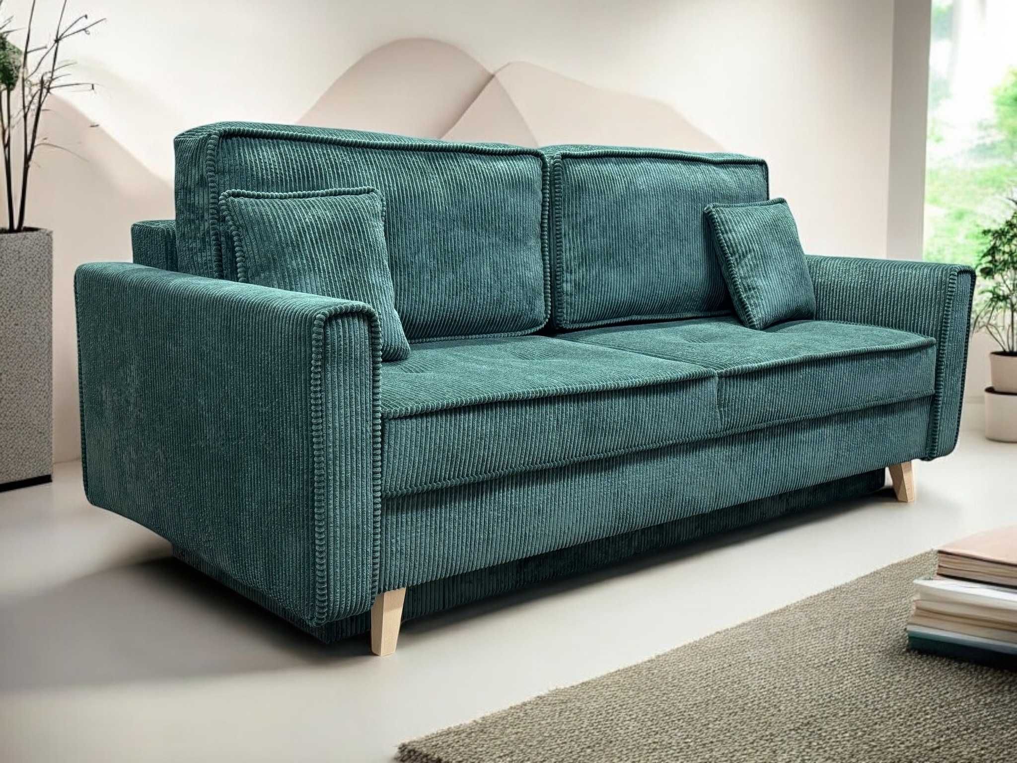 Kanapa ALIS sofa, sztruks, bonell, funkcja spania