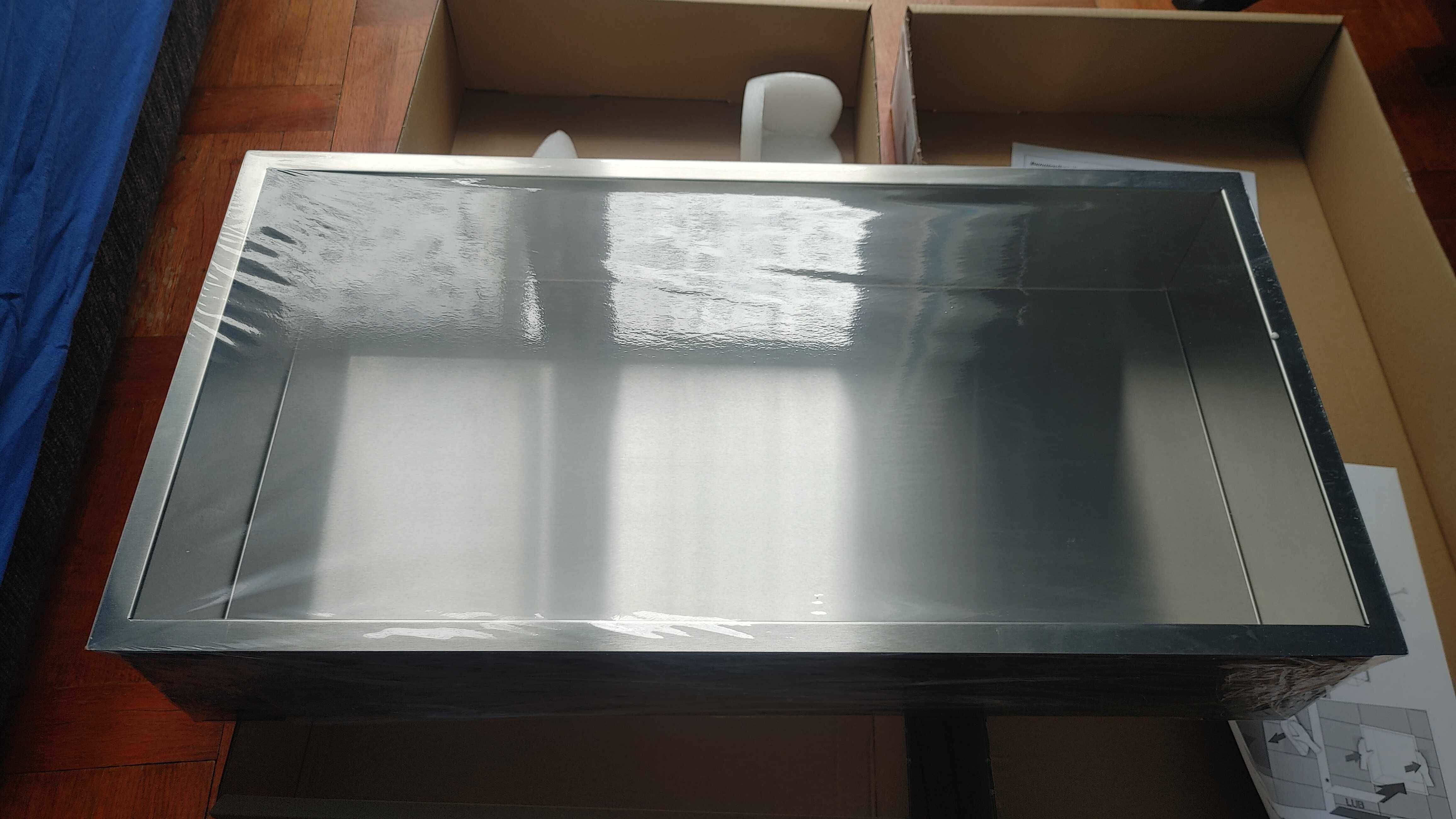 MCJ Półka wnękowa do łazienki stal nierdzewna 60x30 cm CFSPWN 600/10