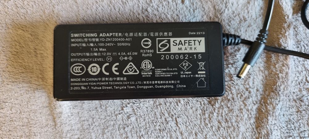 Sprzedam oryginalny używany zasilacz do monitora ACER Model  ED273U