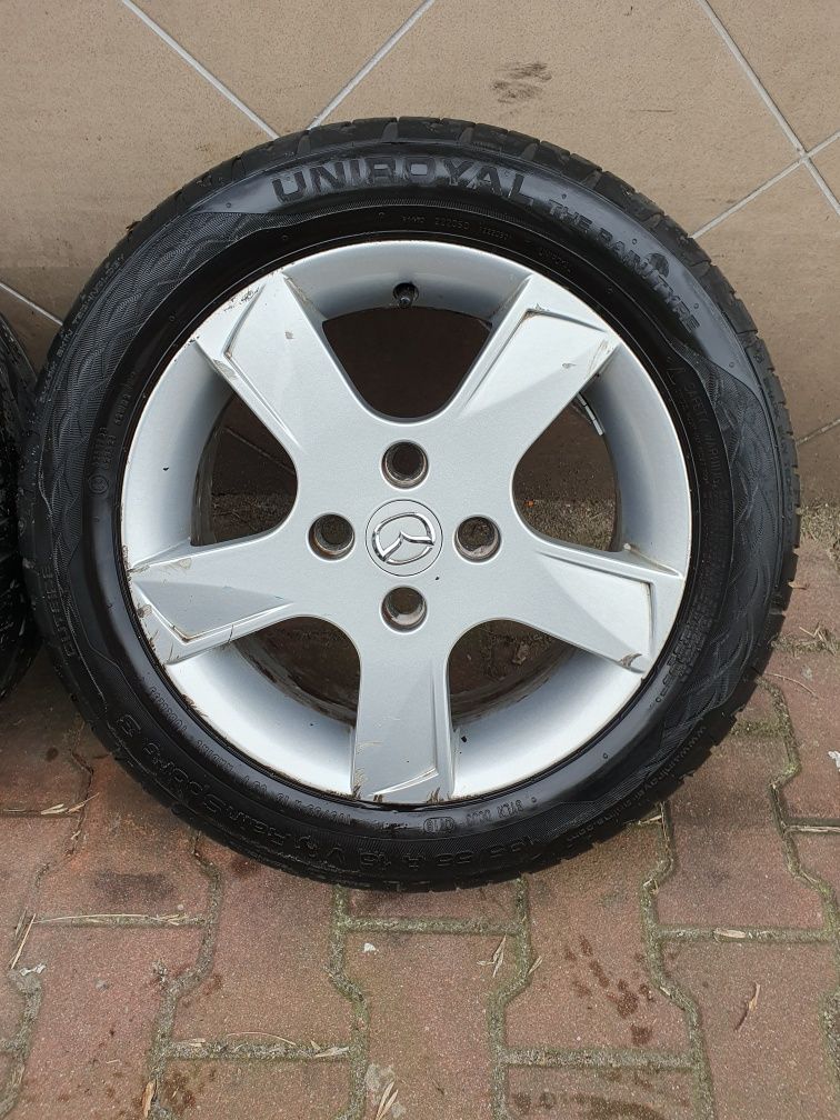 Oryginalne Felgi 15" Mazda 2 Ford 4x108 ET52.5 + 195.55.15 Letnie