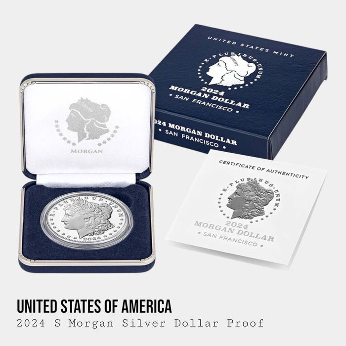 2023 • Срібна монета Морган • Morgan Dollar • US Mint • Silver .999