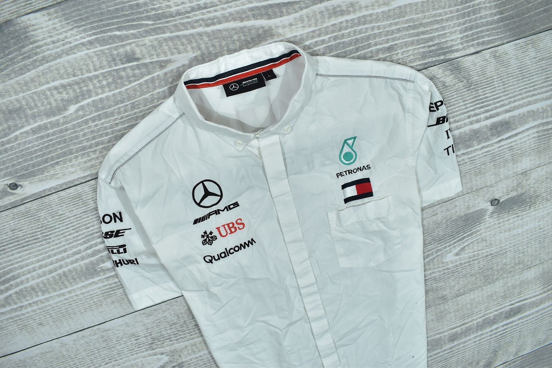 AMG PETRONAS Koszula Logowana Racing Hilfiger / L