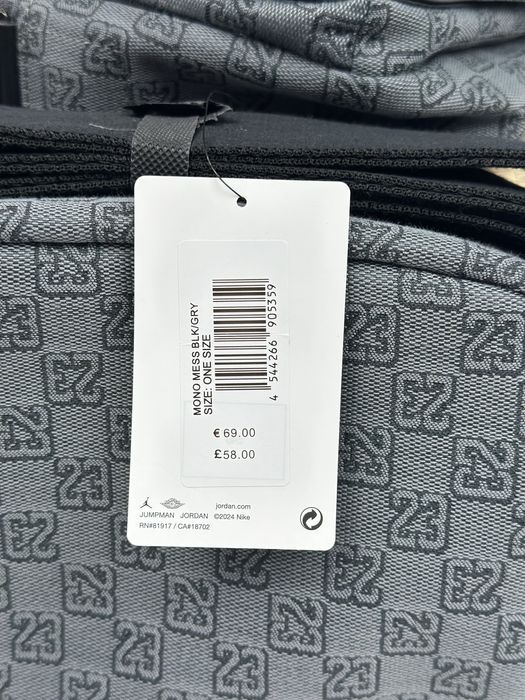 Сумка  Jordan Monogram Messenger Bag Grey unisex оригінал MA0760-G9Q