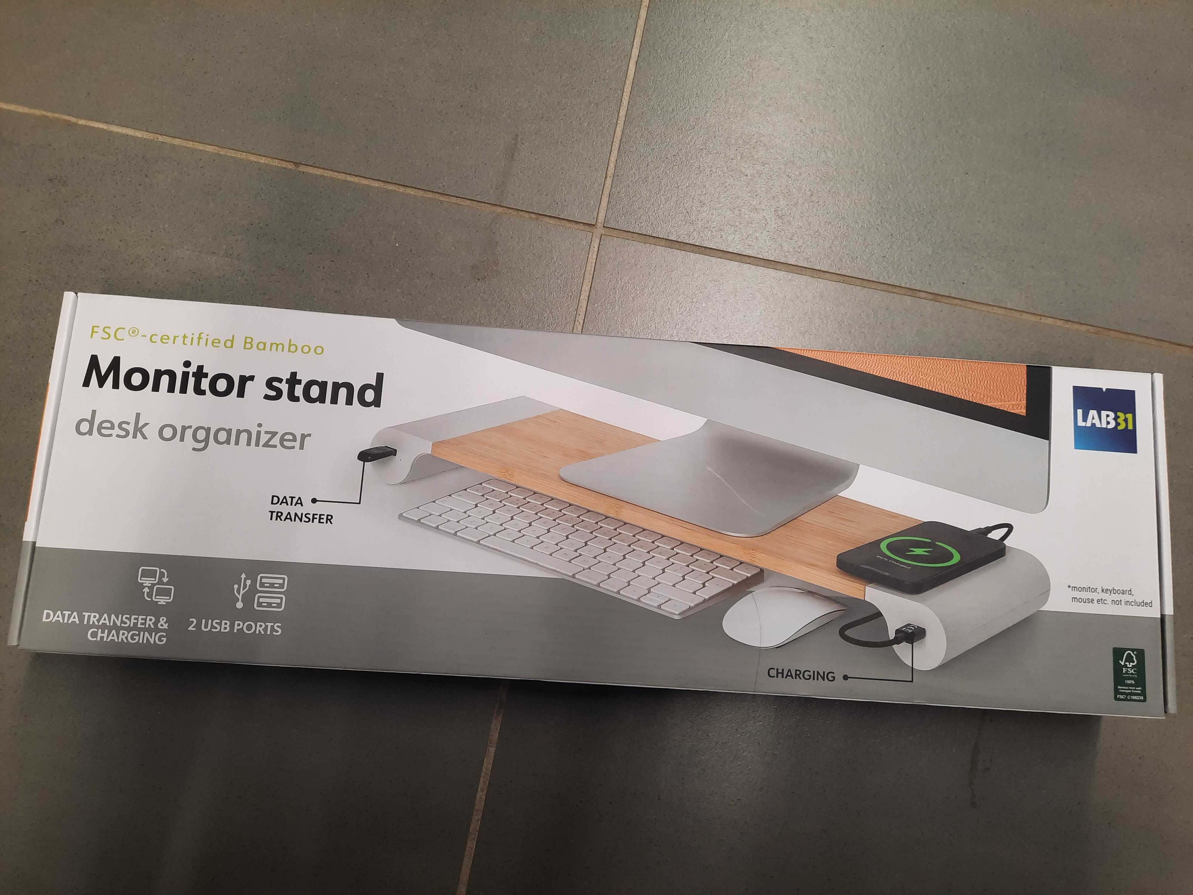 Stojak na monitor Z 2 portami USB typu A