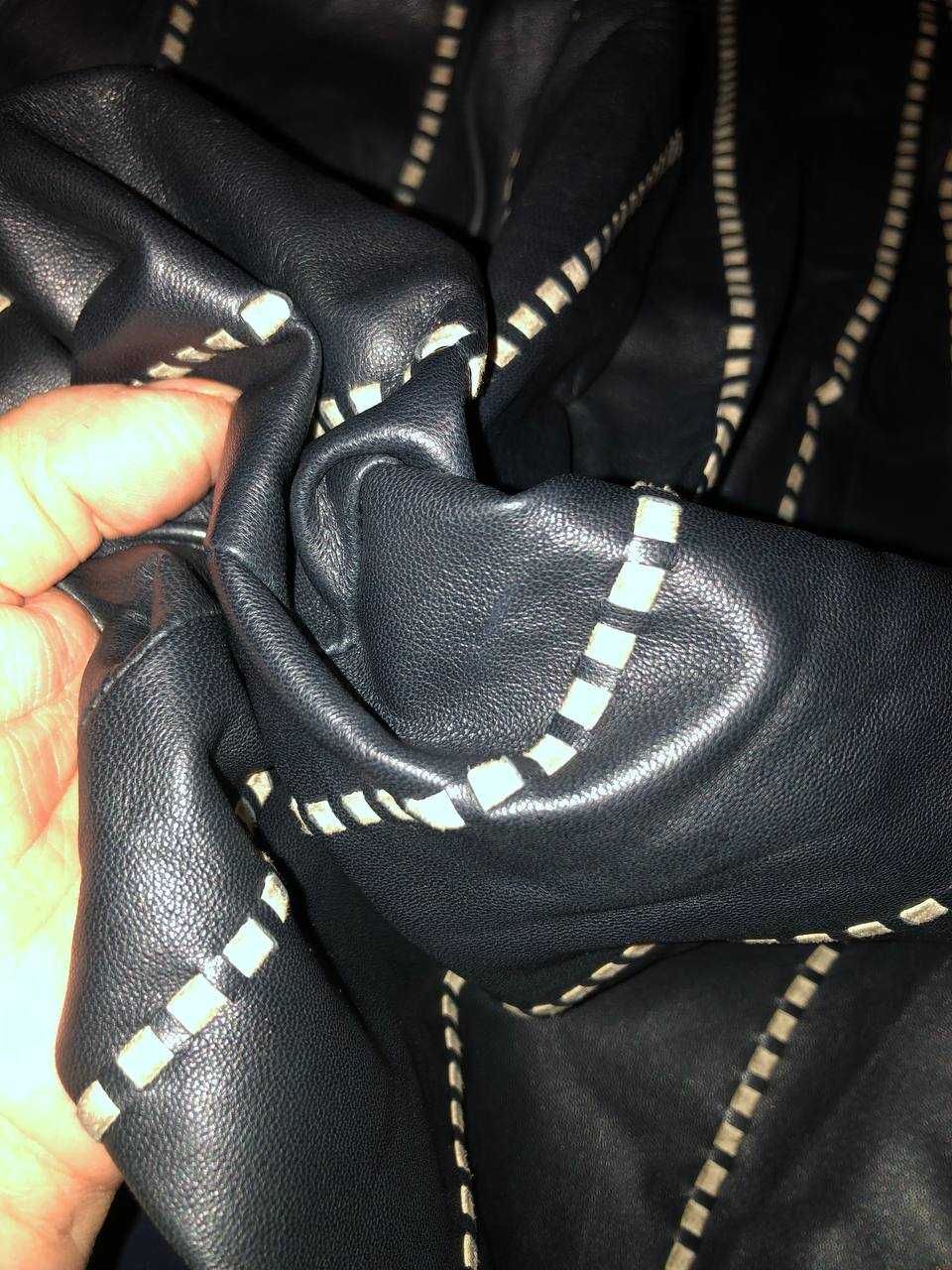 Оригинальная кожаная юбка Salvatore Ferragamo — с бирками!
