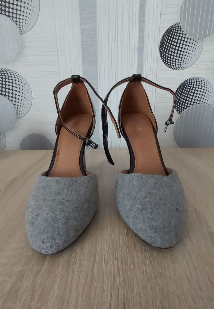 Buty na obcasie Next, czółenka na korku Next, szpilki Next, r. 35.5