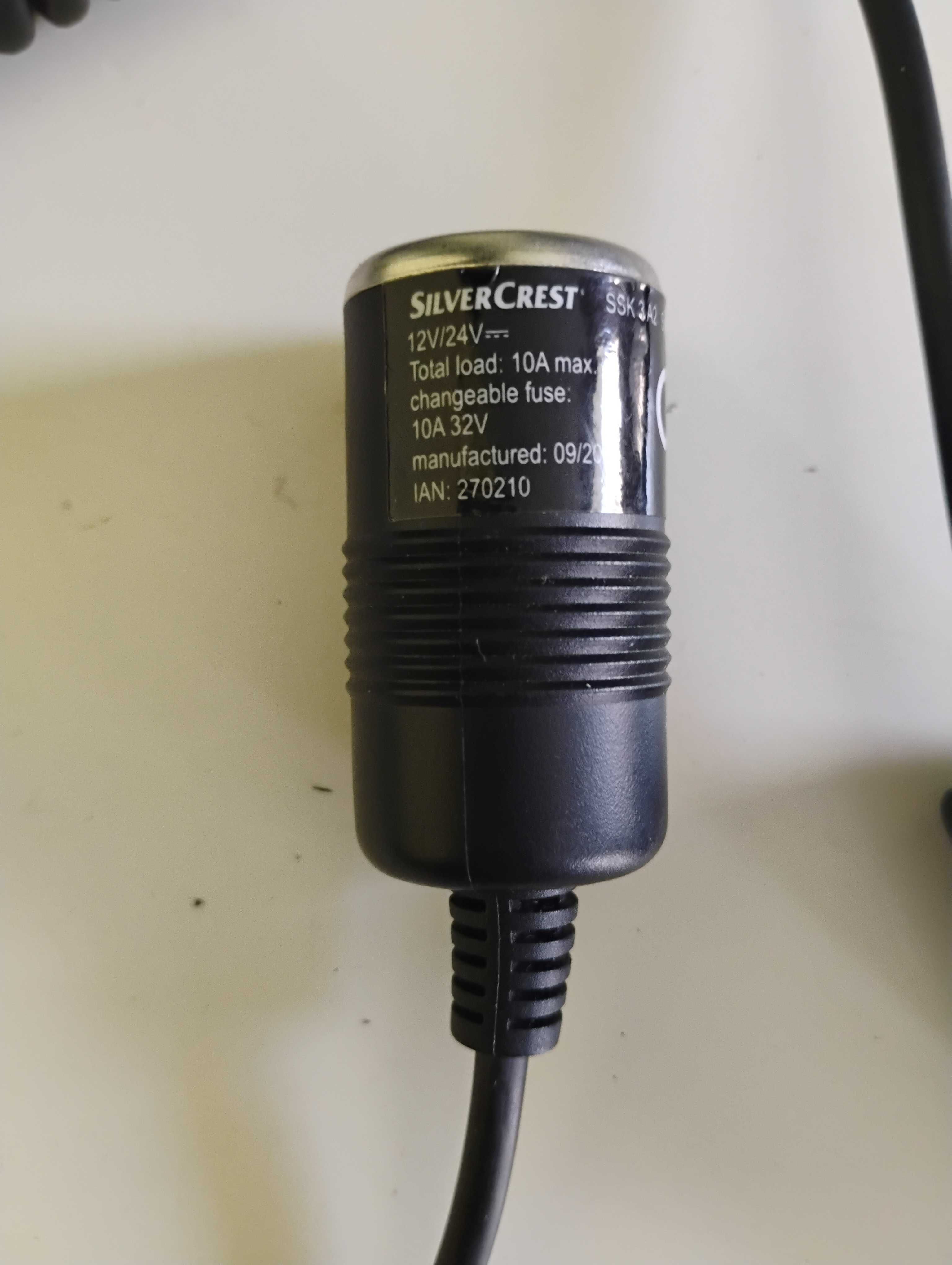 Spiralny przedłużacz samochodowy USB SilverCrest SSK 3 A2