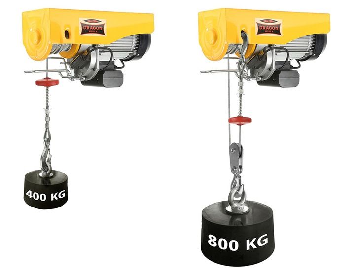 Wciągarka Elektryczna Linowa 800kg 230v Dragon Wciągarka Budowlana 0,8