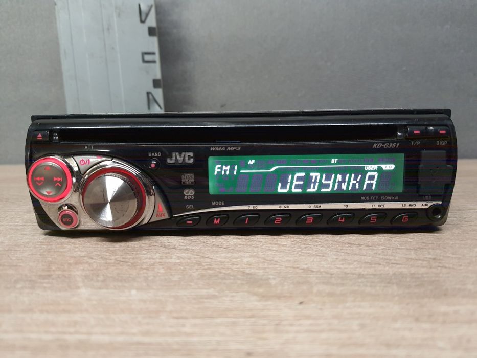 Radio samochodowe JVC - CD z MP3, AUX, USB 4x50W  KD-G351