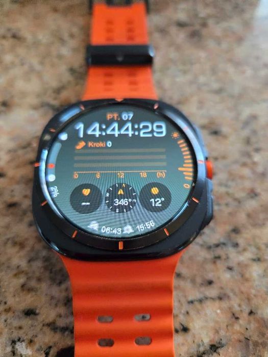 Smartwatch Samsung Galaxy Watch Ultra tytan + pomarańcza
