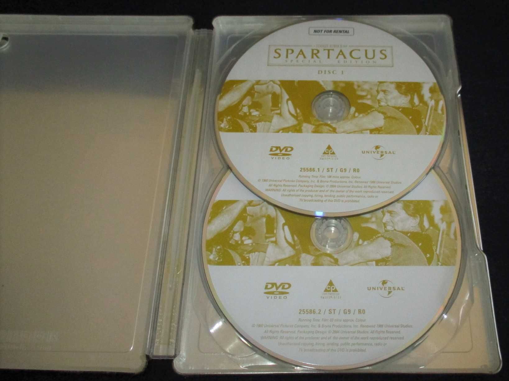 DVD SPARTACUS Edição de Coleccionador 2 Discos