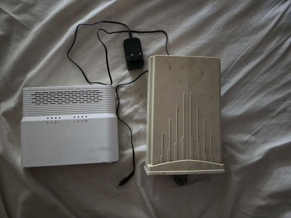 Router ZTE MF256 sim  z anteną zewnetrzną.