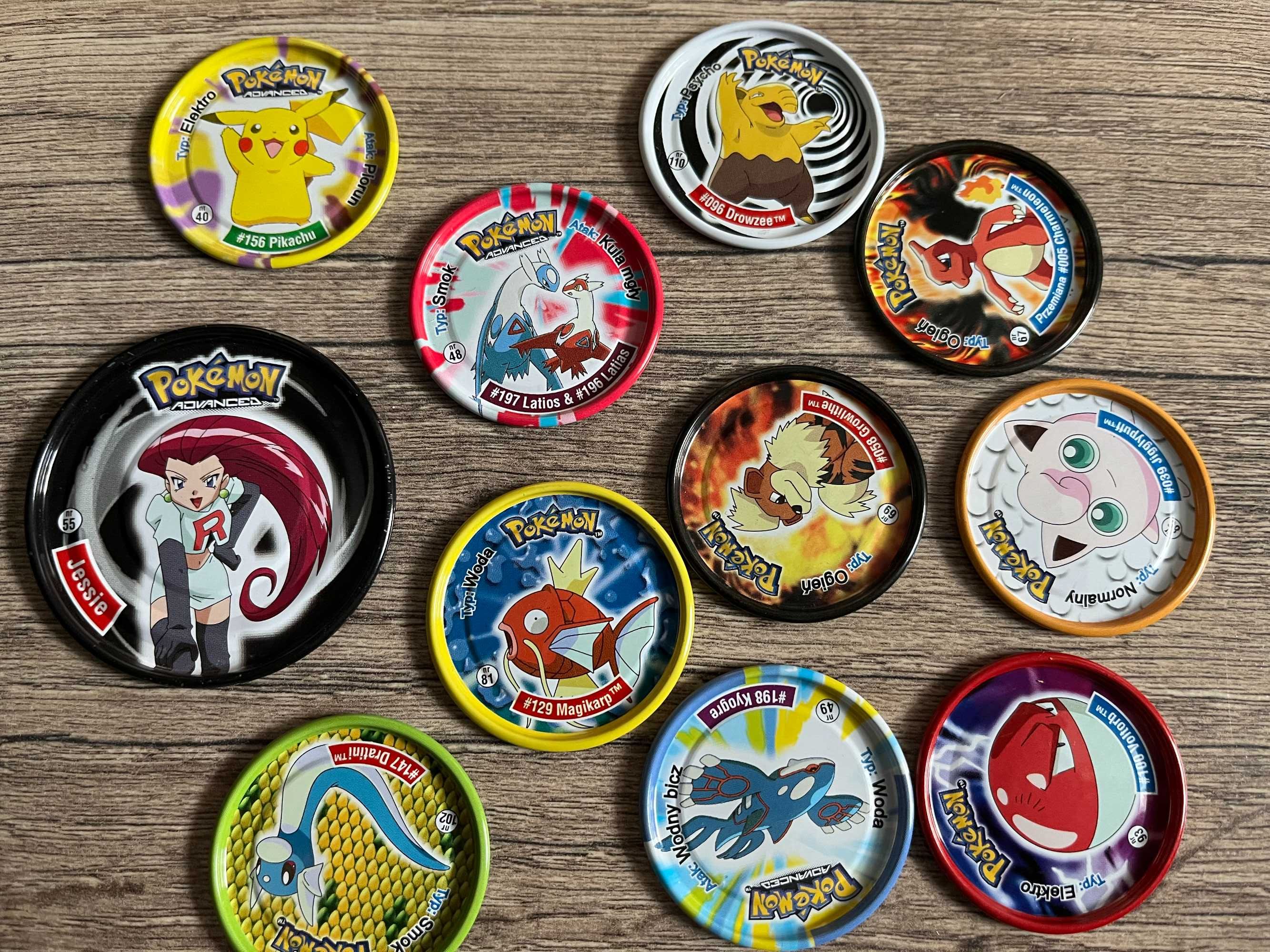 Pokemon tazo Advanced Set metal tazos