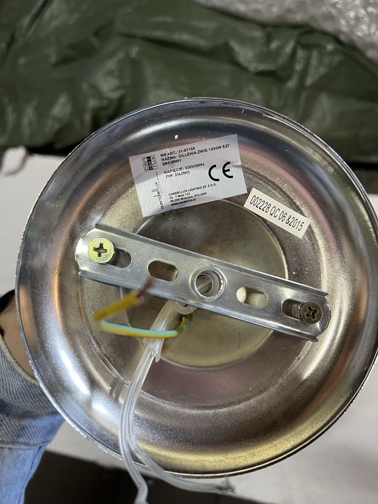 Gillenia lampa wisząca 1x60W E27 czarna