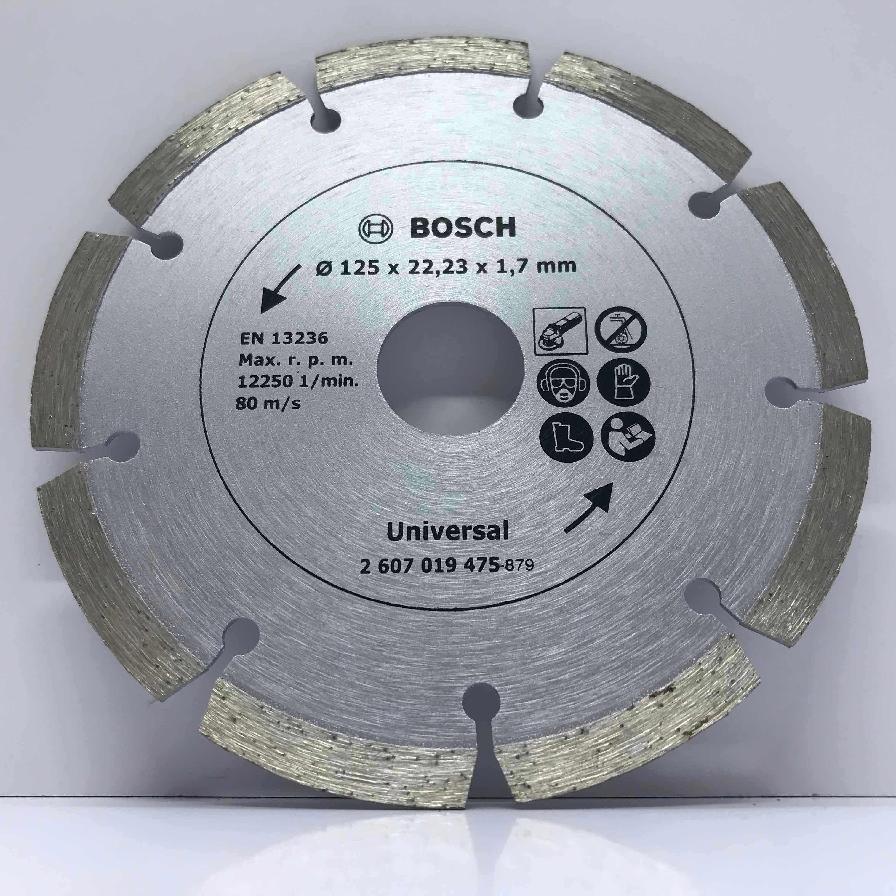Алмазний сегментний відрізний диск Bosch Universal Ø125х22.23х1.7 мм