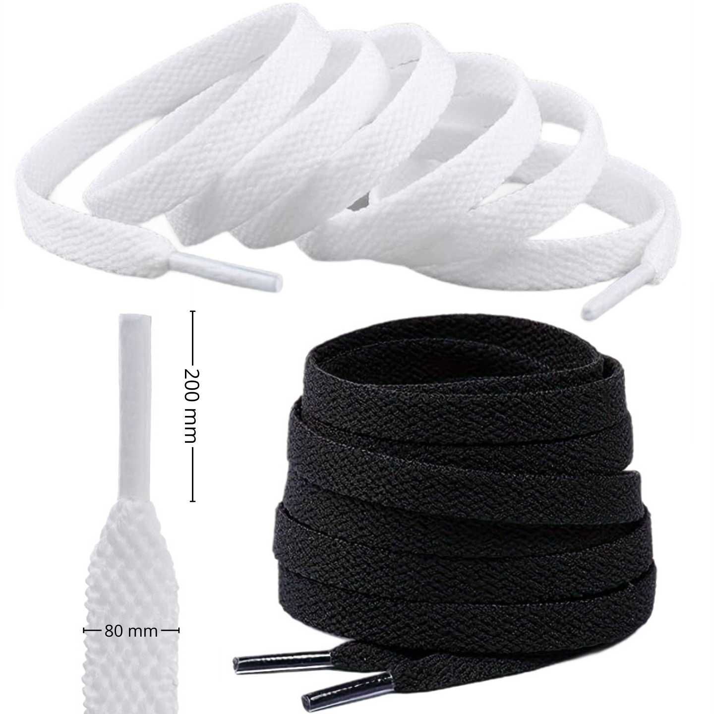Czarne sznurówki do butów Nike Air Force 1 długość 120/140/160/180 cm