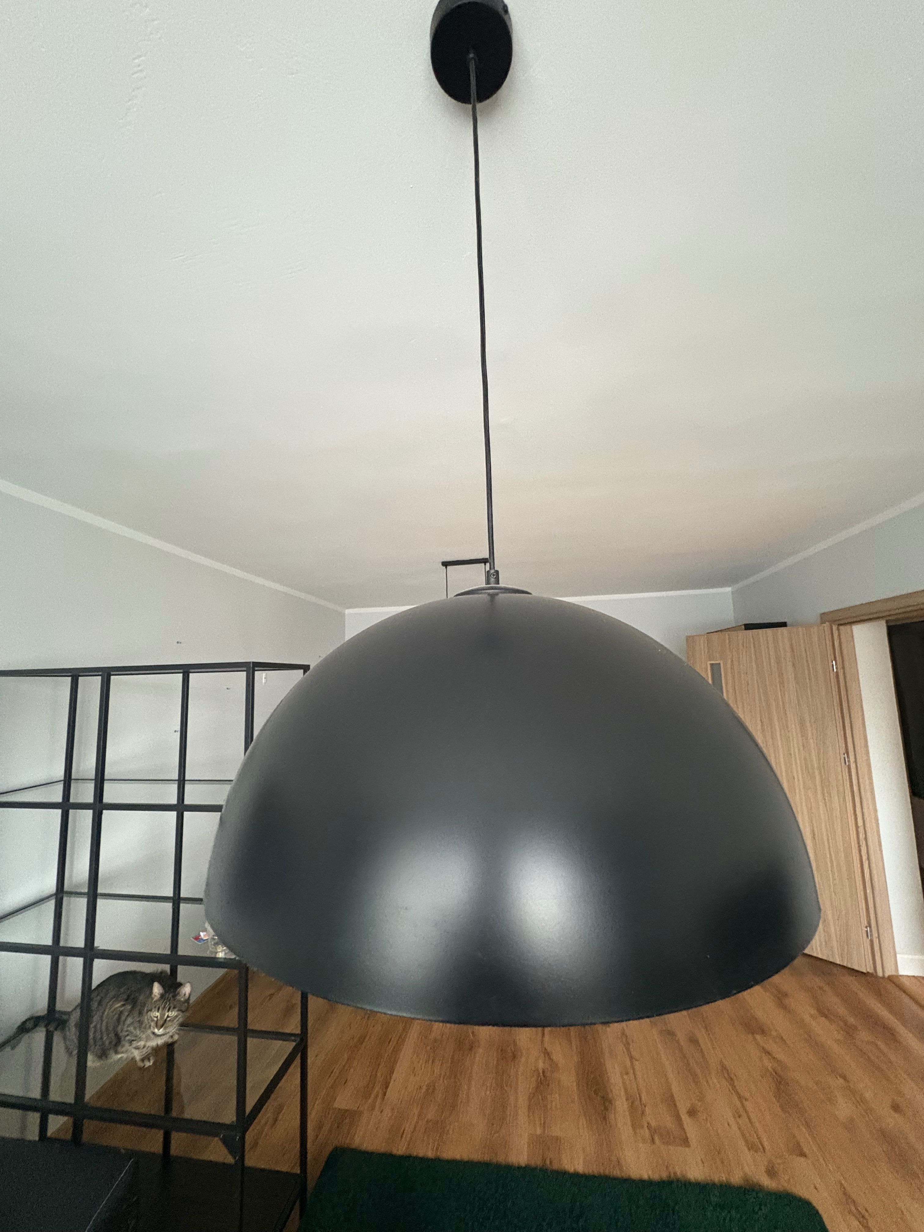 Lampa wisząca , czarno- złota , 50 fi