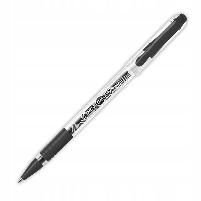 30 Szt. X Długopis Żelowy Bic Gel-ocity Stic Cienka Końcówka - Czarny