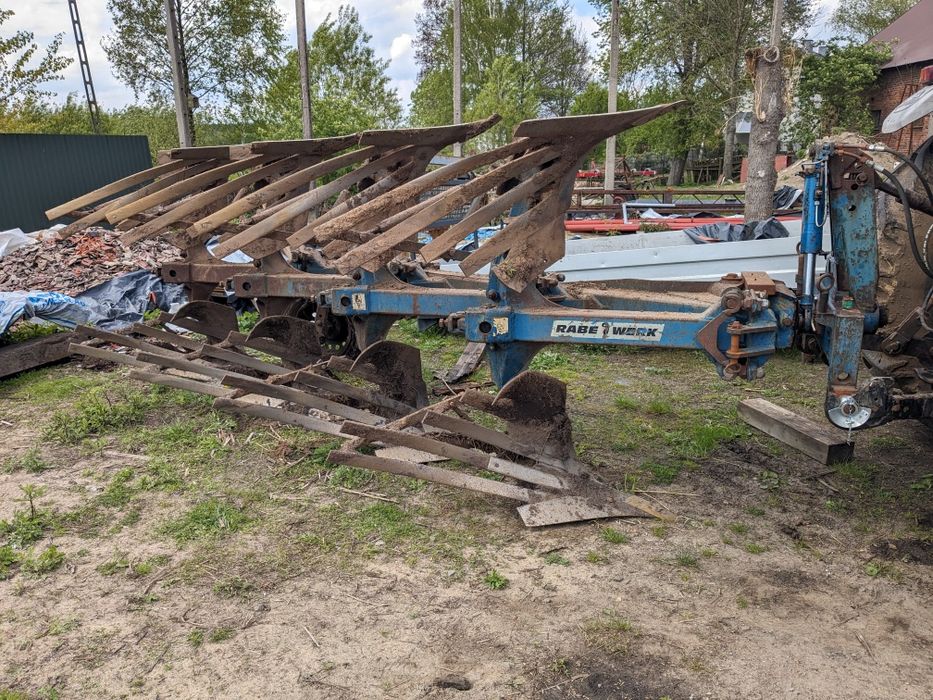 Pług, gruber bezorkowy włóka-6  4 rabe werk 3 +1  non stop regulacja