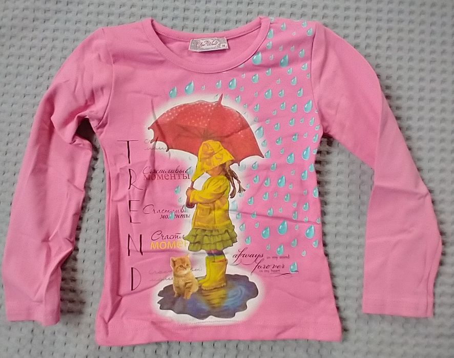 Bluzka dla dziewczynki Your World gruba bawełna 98cm