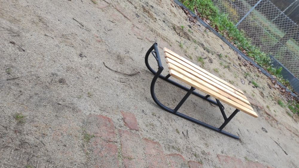 Sanki metalowe mocne Nowe spawane gratis sznurek