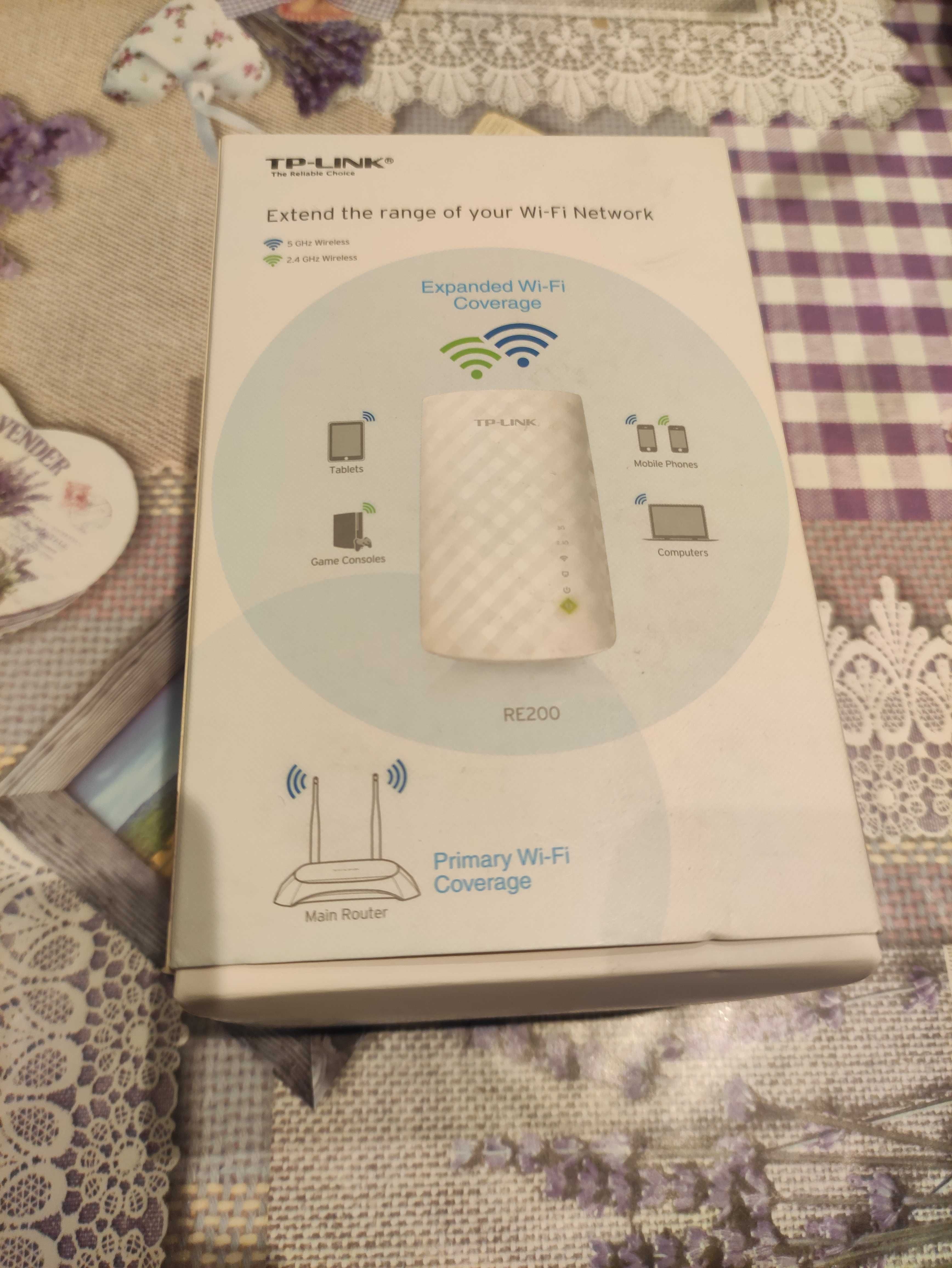 wzmacniacz sygnału wifi tp-link ac750 model re200