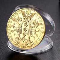 Позолочена сувенірна монета на удачу "Знак зодіаку"