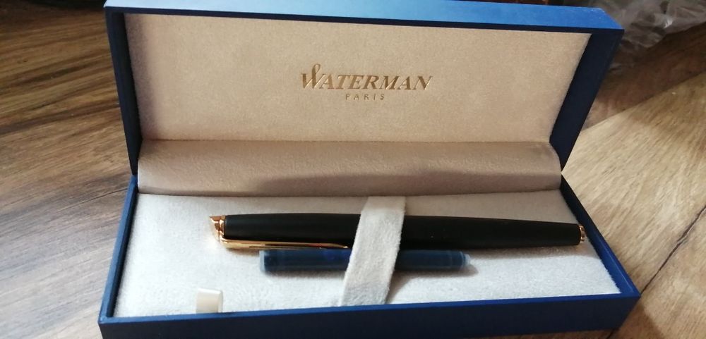 Pióro wieczne Waterman Hemisphere czarny mat ze zlotym
