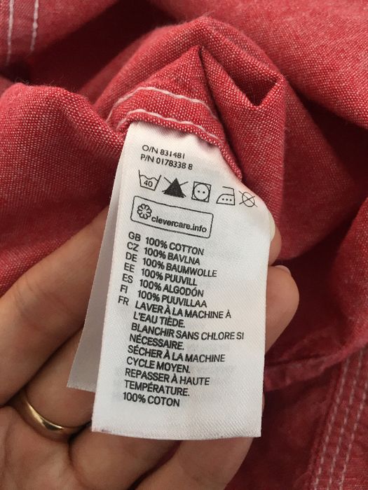 Koszula męska, H&M, rozm. L, 100% bawełna