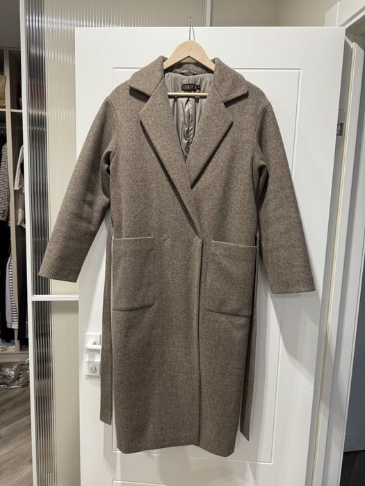 утеплене жіноче пальто кокон