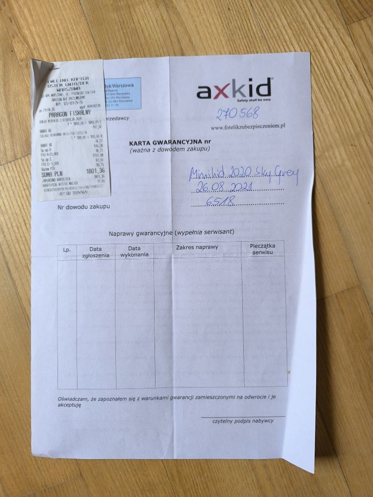 Axkid Minikid 2.0 fotelik