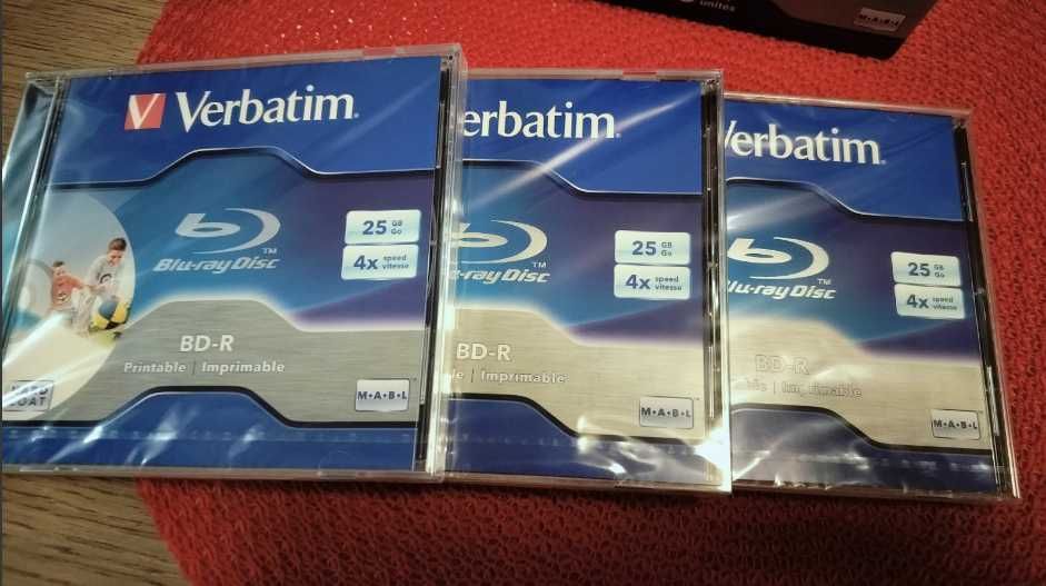 Диски Blu-ray Verbatim Blu-ray BD-R  25GB 4X